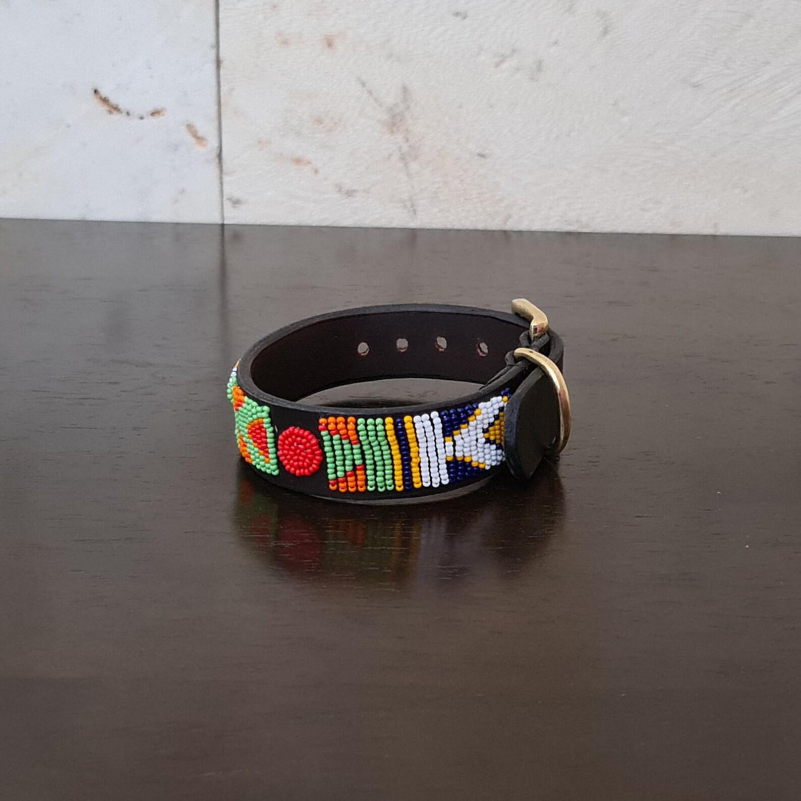 Maasai Beaded Dog Collar Leather Dog Collar Pet Collar Etsy
