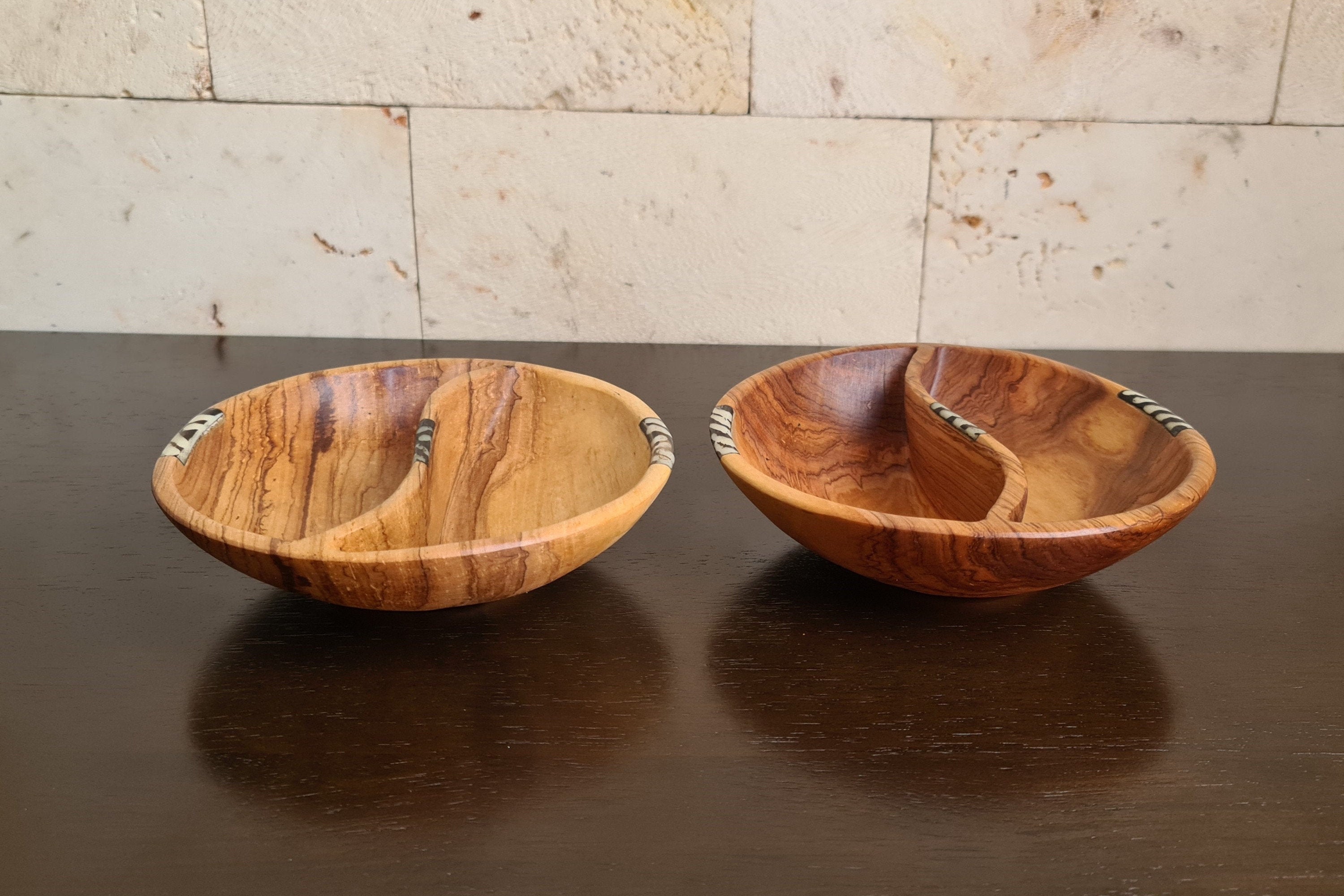 Round Wooden Bowl African Home Décor Table Centre Piece Etsy