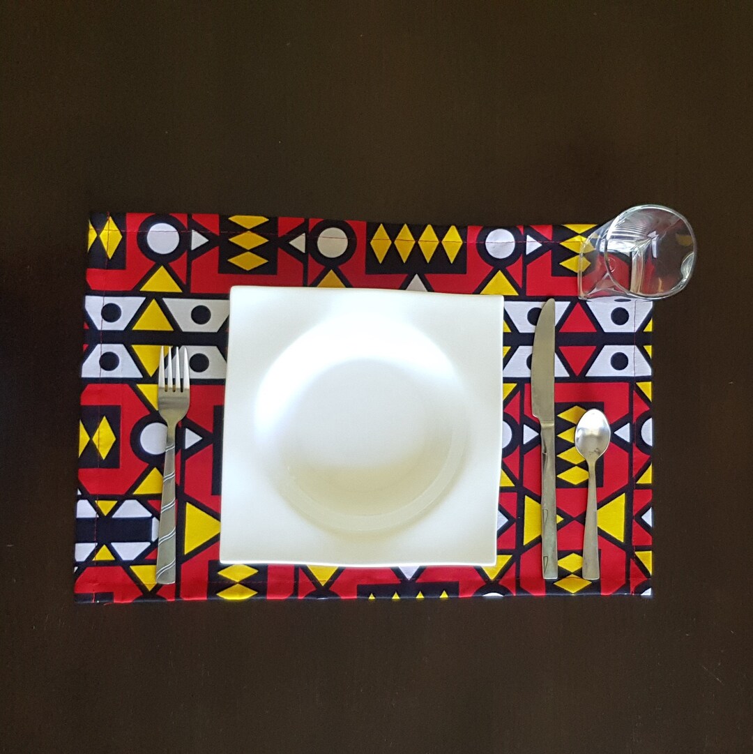 African Placemats, Ethnic Placemats, Tribal Placemats, African Print