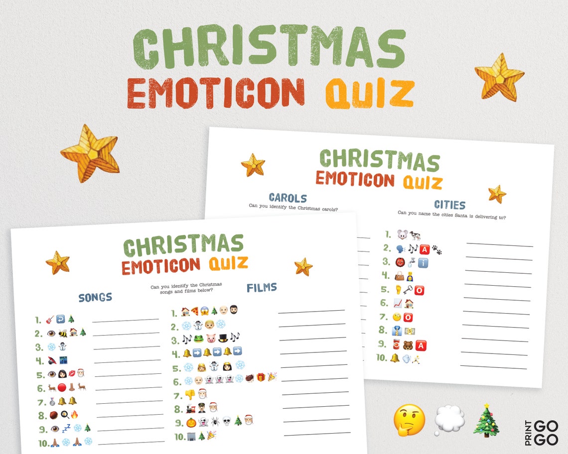 Christmas Puzzle Quiz Bundle Christmas Dingbats Quiz Etsy UK