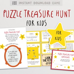Puzzle Treasure Hunt Game for Kids | Scavenger Hunt | Birthday Present Hunt Game | Surprise Present Reveal | Indoor Christmas Party Game