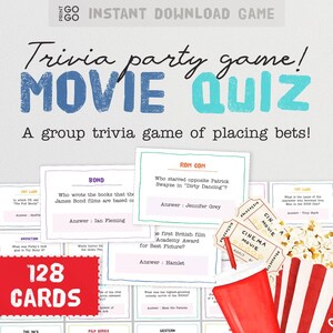 The Movie Quiz Game - The Group Trivia Game of Placing Bets on Correct Answers | General Knowledge Film Questions | Film Party Game