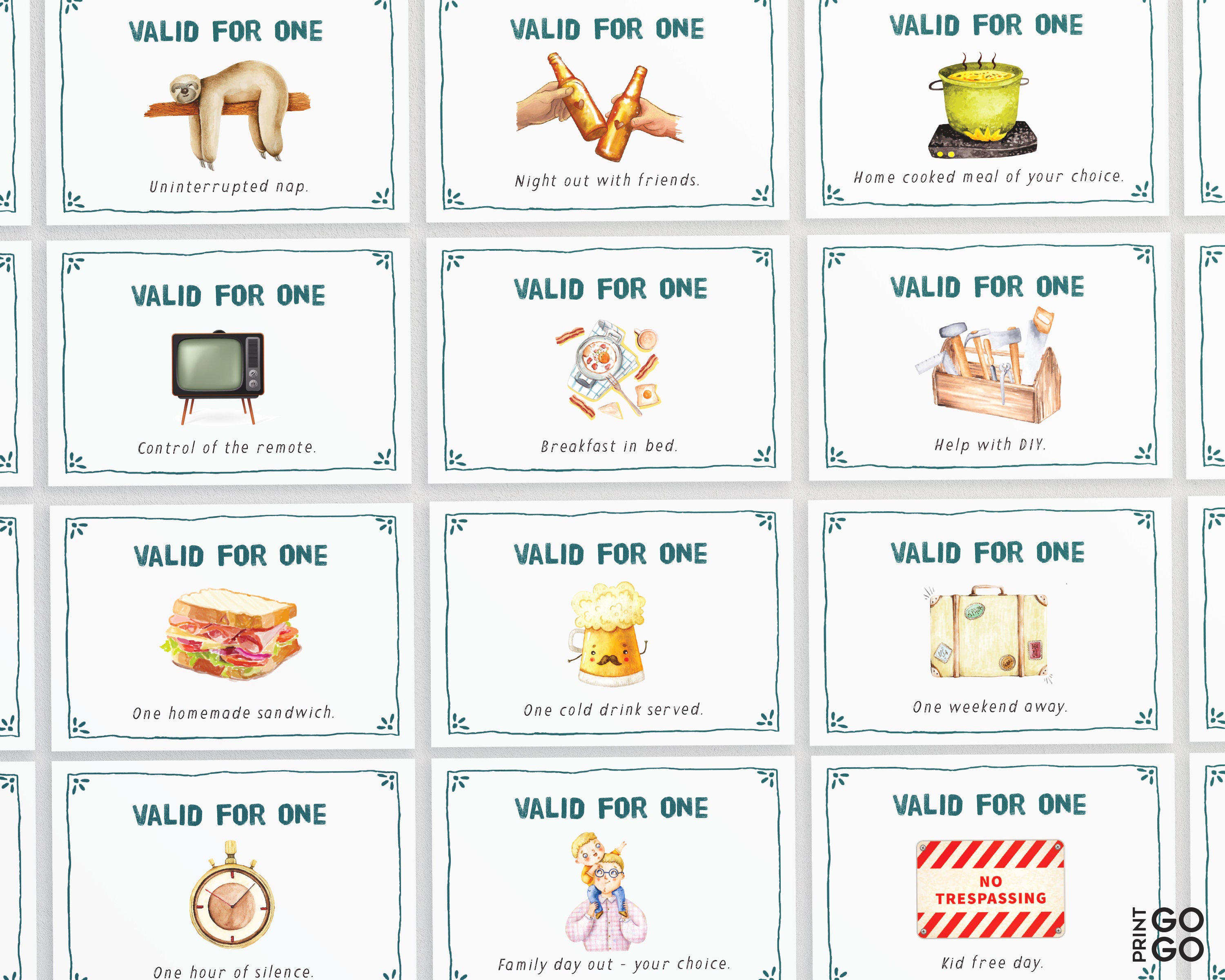 Father's Day Coupons | Fathers Day Gift | Coupon Activity Cards | Dad ...
