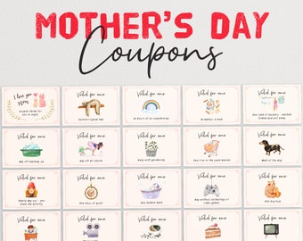 Mother's Day Coupons - A Budget Friendly Printable Gift To Surprise Her With | Homemade Mothering Sunday Present