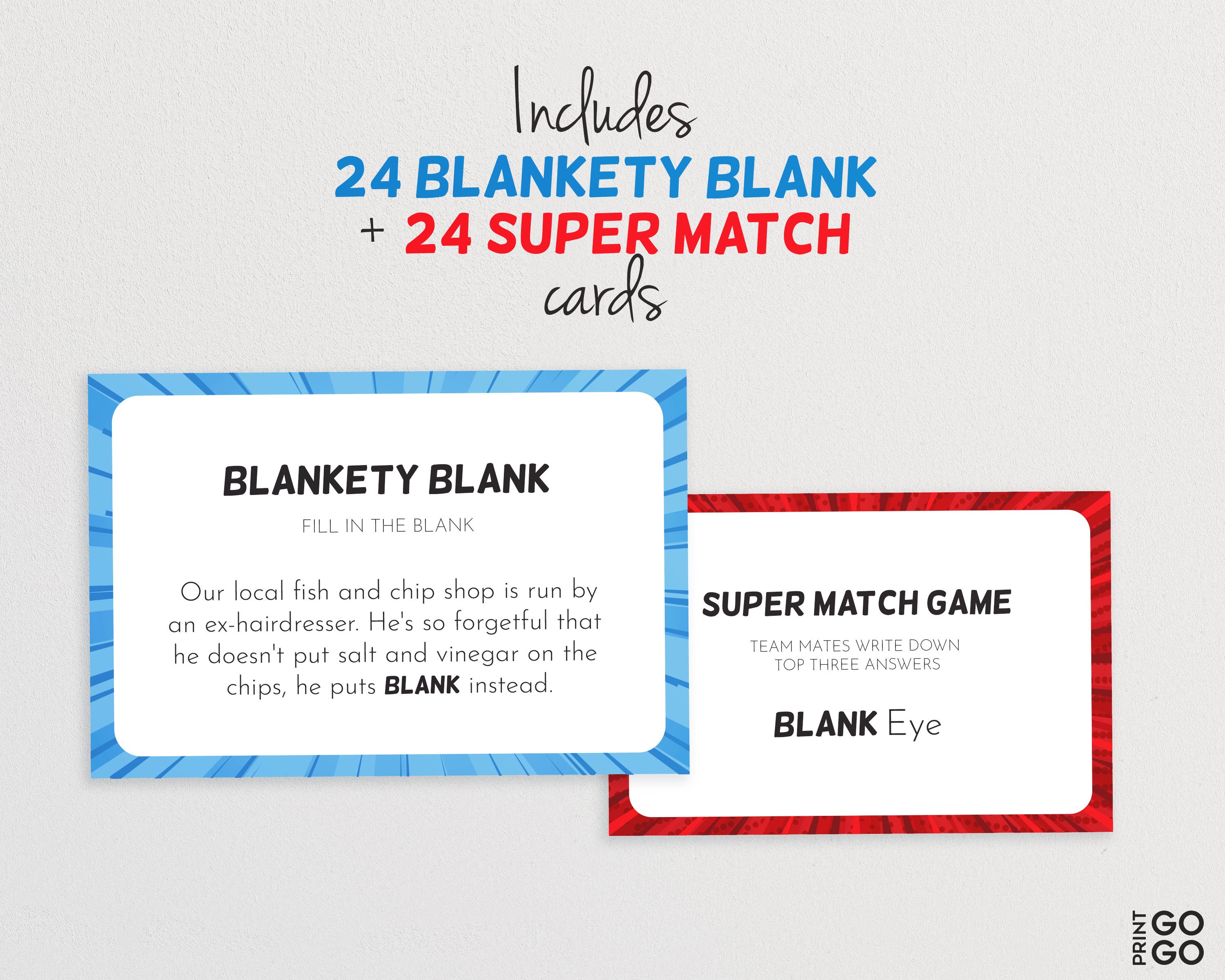 Blankety Blank Game Version 1 TV Family Game Family Game Etsy