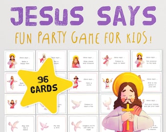 Jesus Says - The Fun Church Party Game for Kids! | Printable Sunday School Party Game | Easter Ideas | Lenten Activities | Advent Games