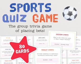 The Sports Quiz Game - The Trivia Game of Placing Bets on Correct Answers | General Knowledge Sports Quiz Questions | Family Friendly Game