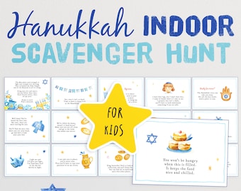 Hanukkah Scavenger Hunt for Kids - Celebrate the Festival of Lights with a Fun Race Around The House In Search of a Surprise!