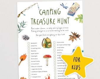 Camping Treasure Hunt for Kids | Outdoor Scavenger Hunt Game | Nature I Spy Game | Outdoor Activities for Children | Holiday Games for Kids