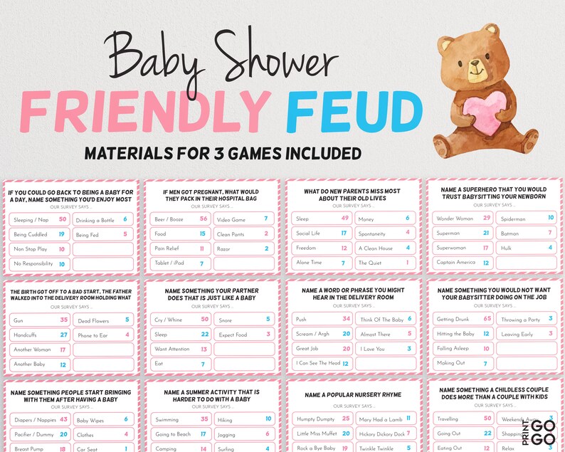 baby shower family feud 2019 baby shower family feud 2019