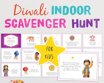 Búsqueda del tesoro de Diwali para niños: ¡celebre el Festival de la Luz con una divertida carrera alrededor de la casa en busca de una sorpresa!