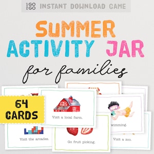 Jarra de atividades de verão para famílias - 64 ideias de atividades divertidas para manter as crianças entretidas durante as férias | Idéias para acabar com o tédio para casa