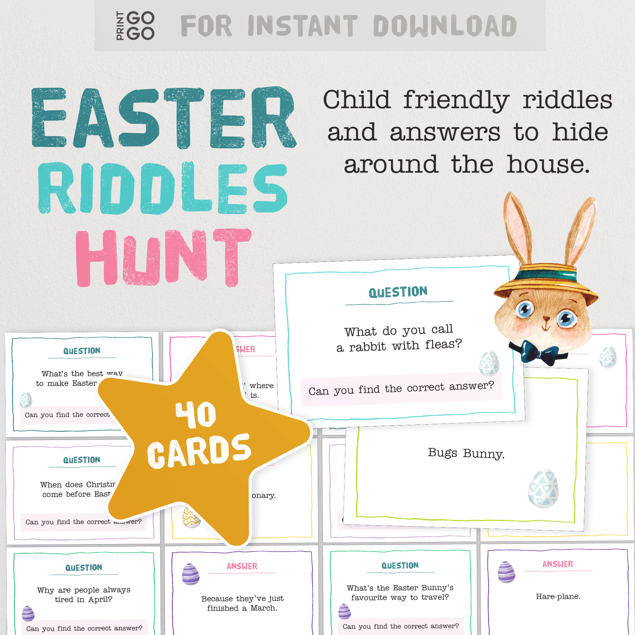 Easter Card Riddles Easter Riddle Hunt for Kids - Child Friendly Riddles and Answers to ...
