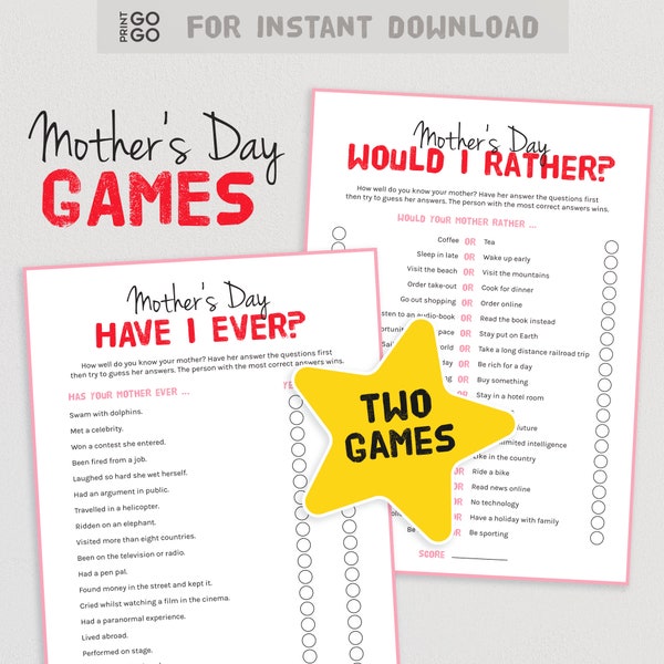 Mother's Day Quizzes - How Well Do You Really Know Her? | Mothering Sunday Games | Mothers Day Family Game Night | Have I Ever Game