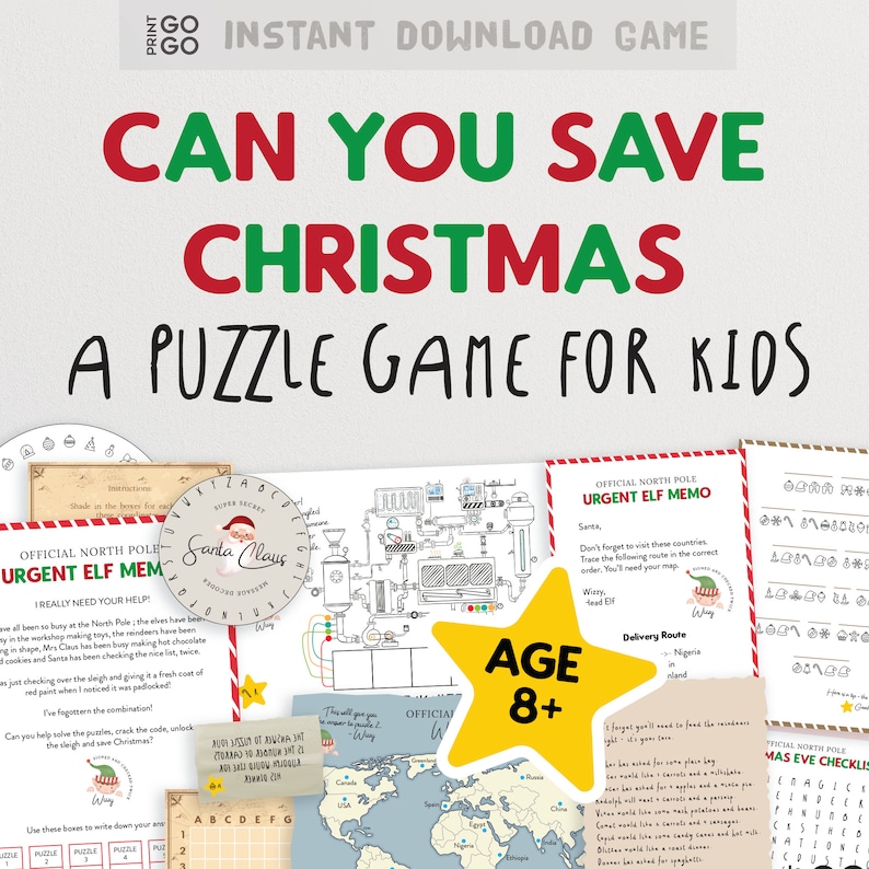 Can You Save Christmas Puzzle Game for Kids
