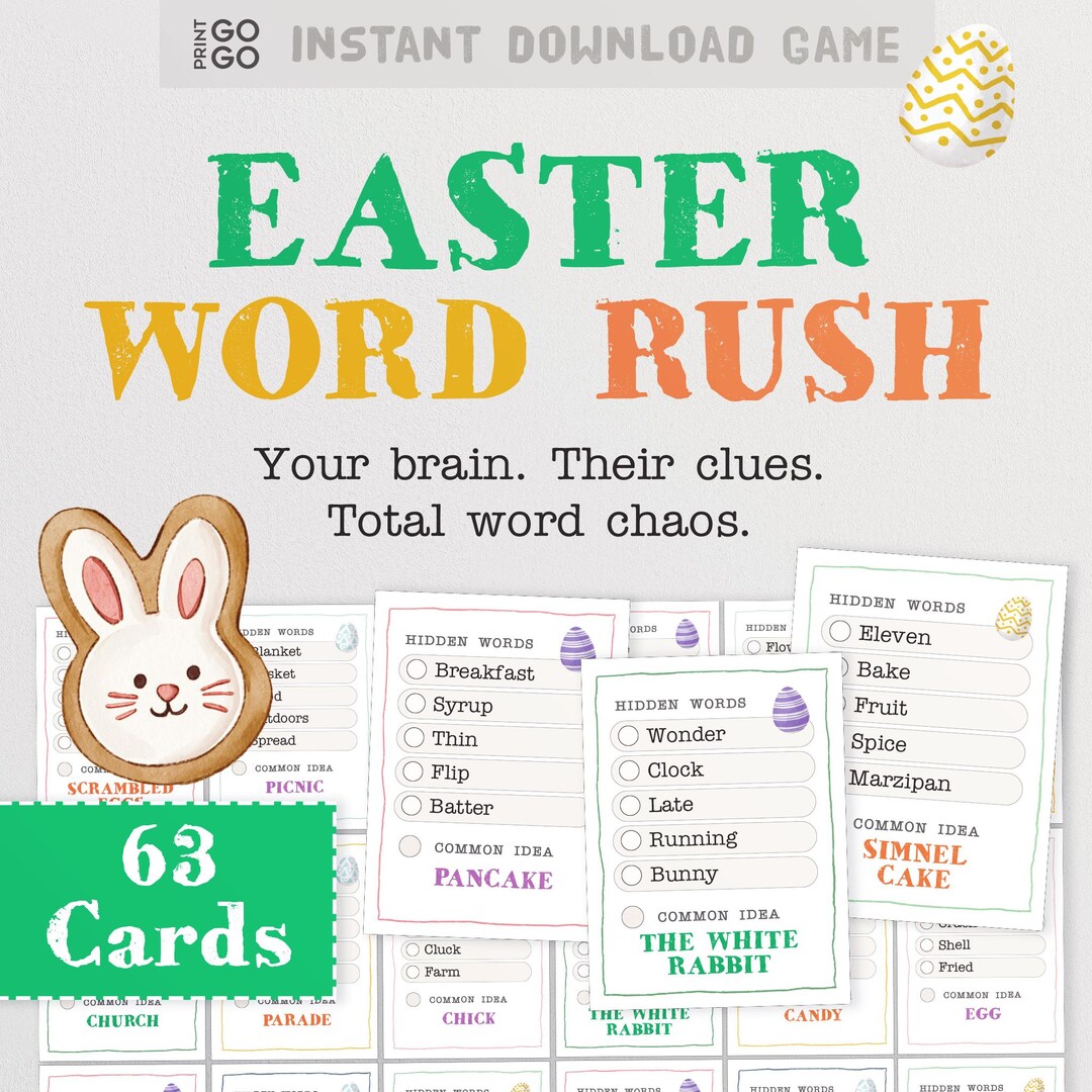 Easter Word Rush - Your Brain, Their Clues, Total Word Chaos (digital ...