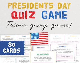 Presidents Day Quiz Game - The Fun Trivia Party Game for Groups | United States of America Trivia Quiz | USA General Knowledge Questions