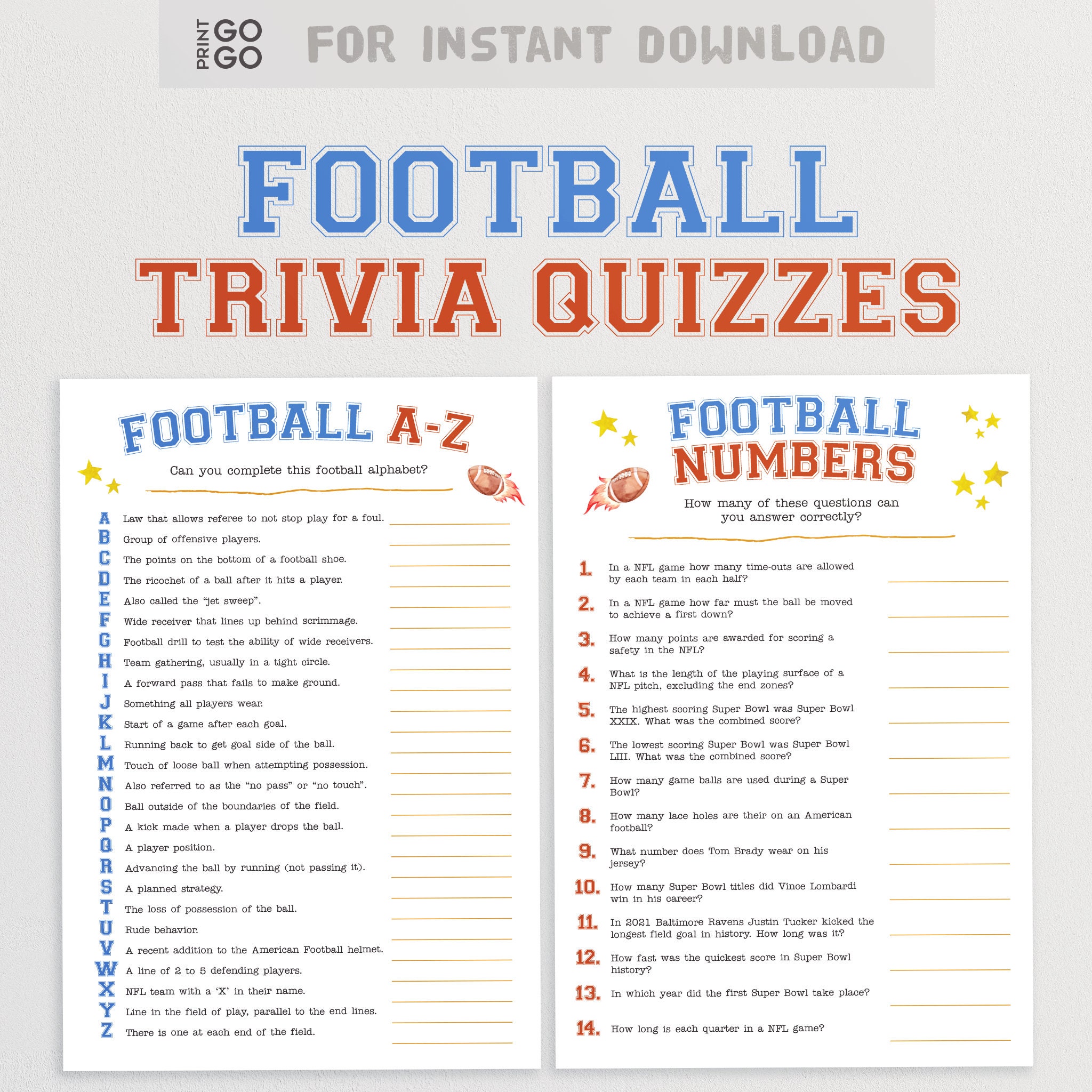 19 Question Hard Football Quiz!