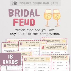 Bridal Feud - Say &#39;I Do&#39; to some fun family competition! | Hen Do Game Night | Bachelorette Party Game | Wedding Game