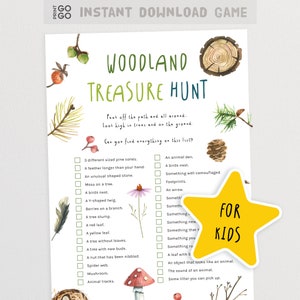 Woodland Treasure Hunt for Kids | Outdoor Scavenger Hunt Game | Nature I Spy Game | Forest School Game | Outdoor Activities for Children