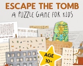 Escape The Tomb Puzzle Game for Kids | Family Escape Room Game | Stay at Home Game | Birthday Party DIY Escape Room | Family Holiday Games