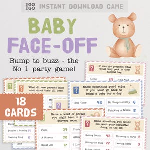 Baby Face-Off : From Bump to Buzz! The Party Game of Guessing Top Answers (Digital Download) image 1