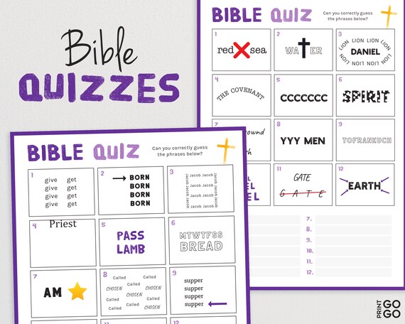 bible quiz say what you see dingbat picture quizzes rebus etsy