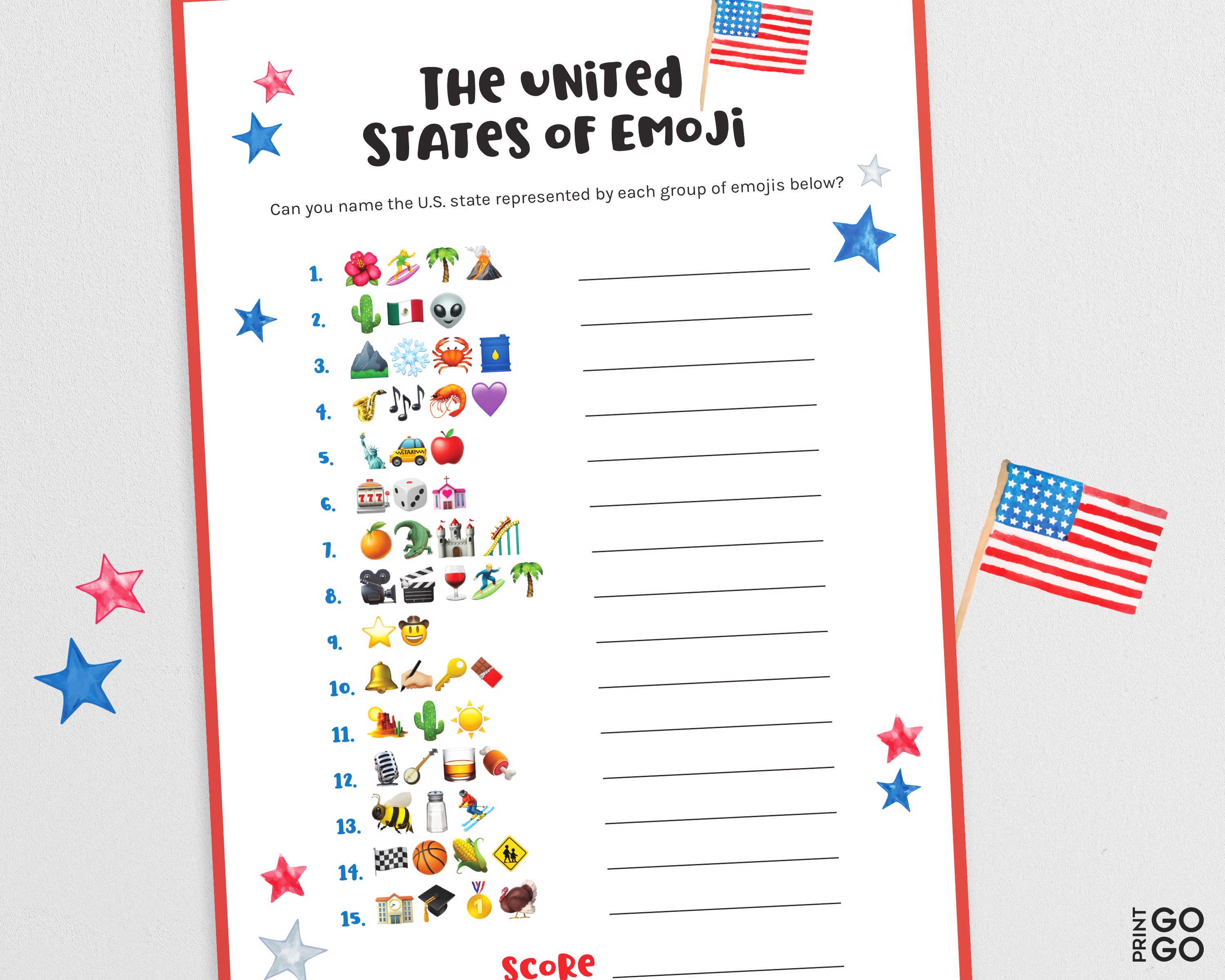 The United States of Emoji Quiz | Fourth of July Trivia Quiz | Americ…