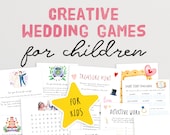 Creative Kids Wedding Games and Activities | Childrens Wedding Activity | Wedding Games for Kids | Kids Cocktail Hour Games | Reception Game