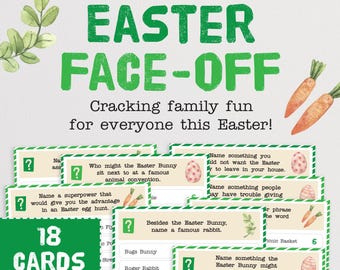 イースター・フェイスオフ：家族みんなで楽しめる、最高に楽しい！最高の答えを当てる、爆笑パーティーゲーム。（デジタルダウンロード）