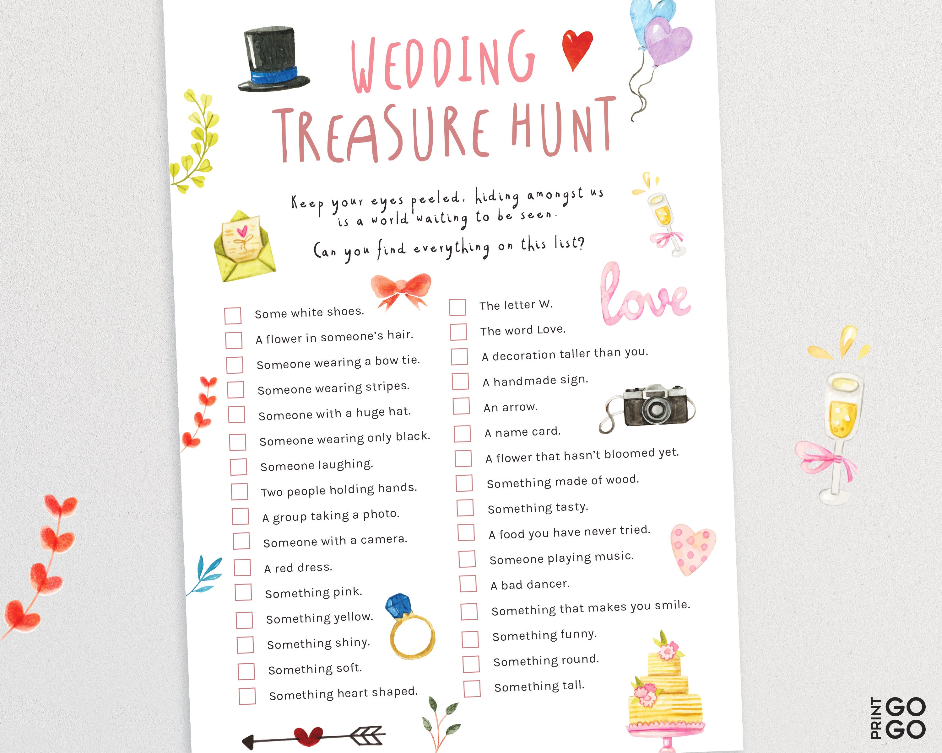 Wedding Treasure Hunt for Kids Wedding Scavenger Hunt - Etsy Wedding Treasure Hunt for Kids Wedding Scavenger Hunt - Etsy