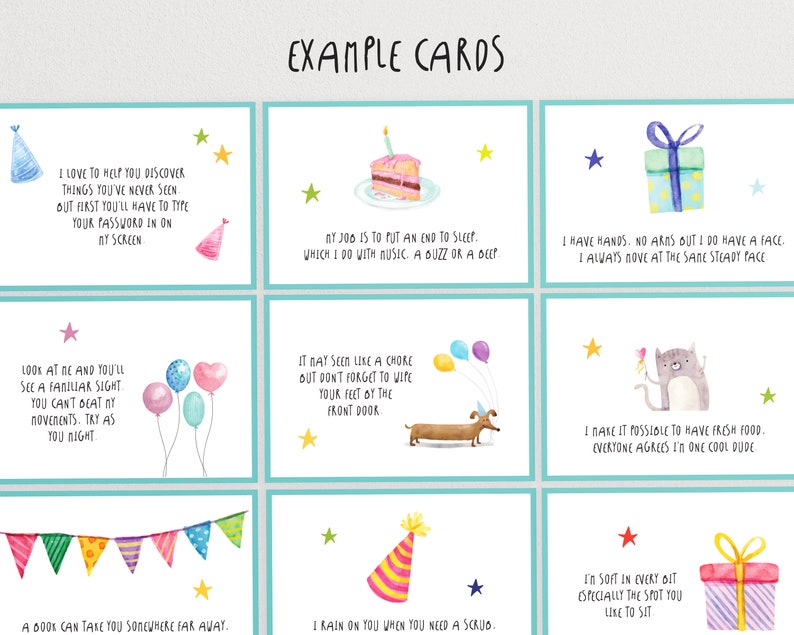 Birthday Scavenger Hunt - A Fun Race of Solving Clues and Finding Rewards for Kids