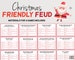 Christmas Friendly Feud Game - The Hilarious Party Game of Guessing Top Answers | Printable Christmas Group Game | Fun Holiday Family Game