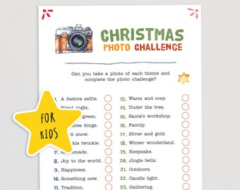 Christmas Photo Challenge | Christmas Activity for Kids | Advent Challenges | Holiday Games | Christmas Photography Challenge | Family Fun