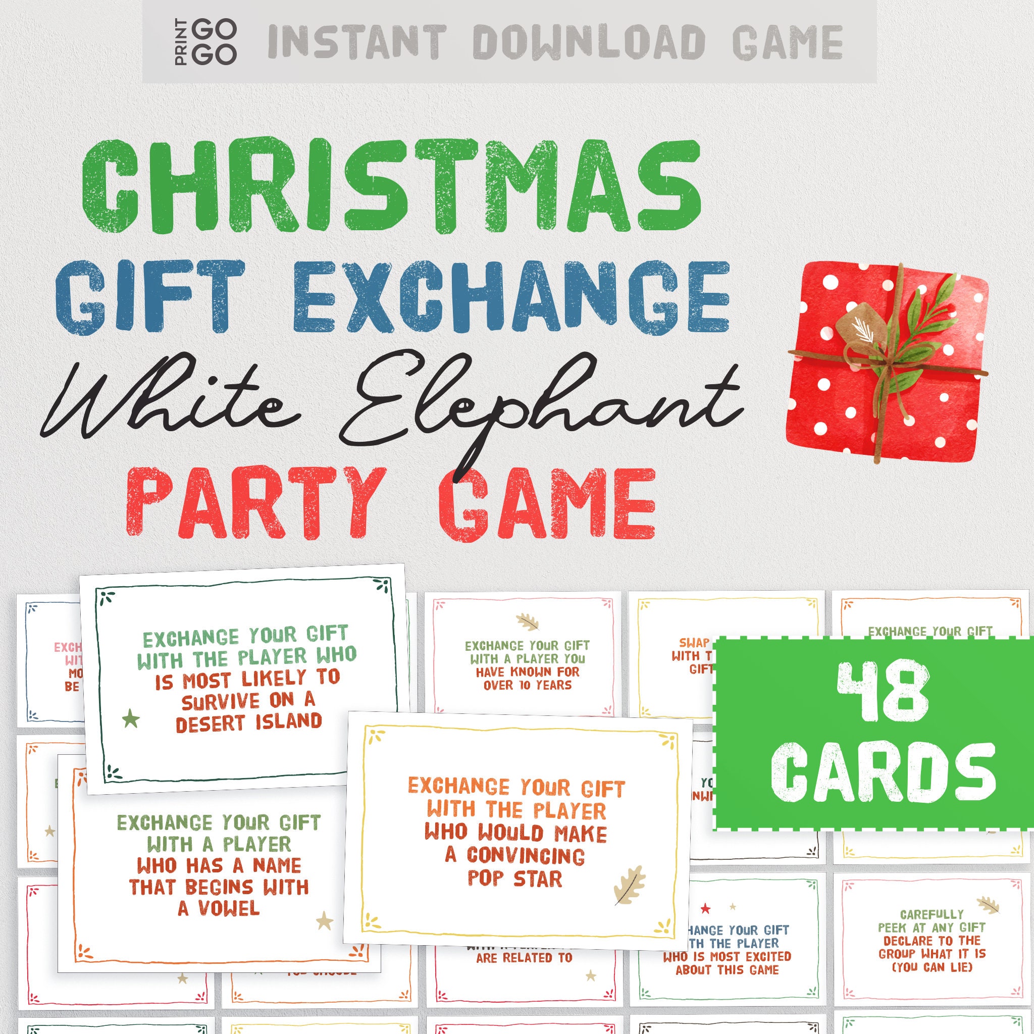  Gift Grab Game: Gift Exchange Game for Christmas White