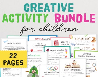Creative Activity Bundle for Kids | Creative Kids Activities | Summer Holiday Ideas | Half Term Activity | Home School | Ideas for Children