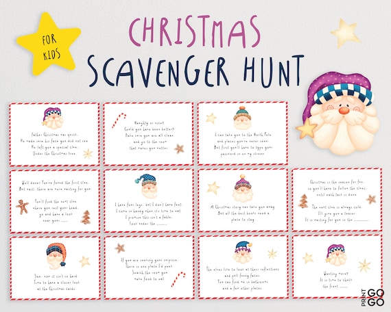 Christmas stocking scavenger hunt Clearance