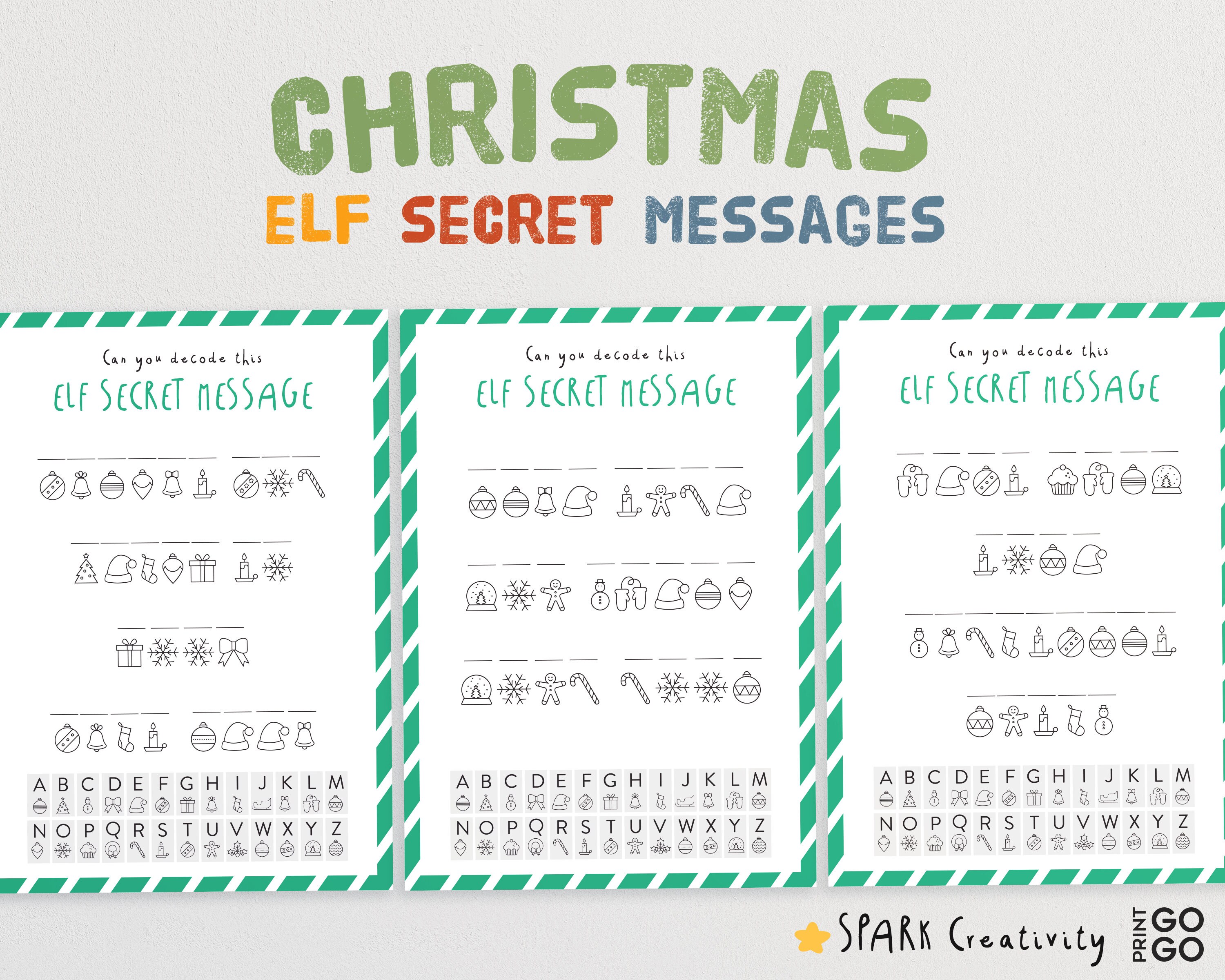 Elf Secret Message Printable Free Elf Secret Message Printable Free