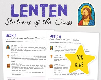 Walking with Jesus This Lent: Stations of the Cross for Children (Digital Download)