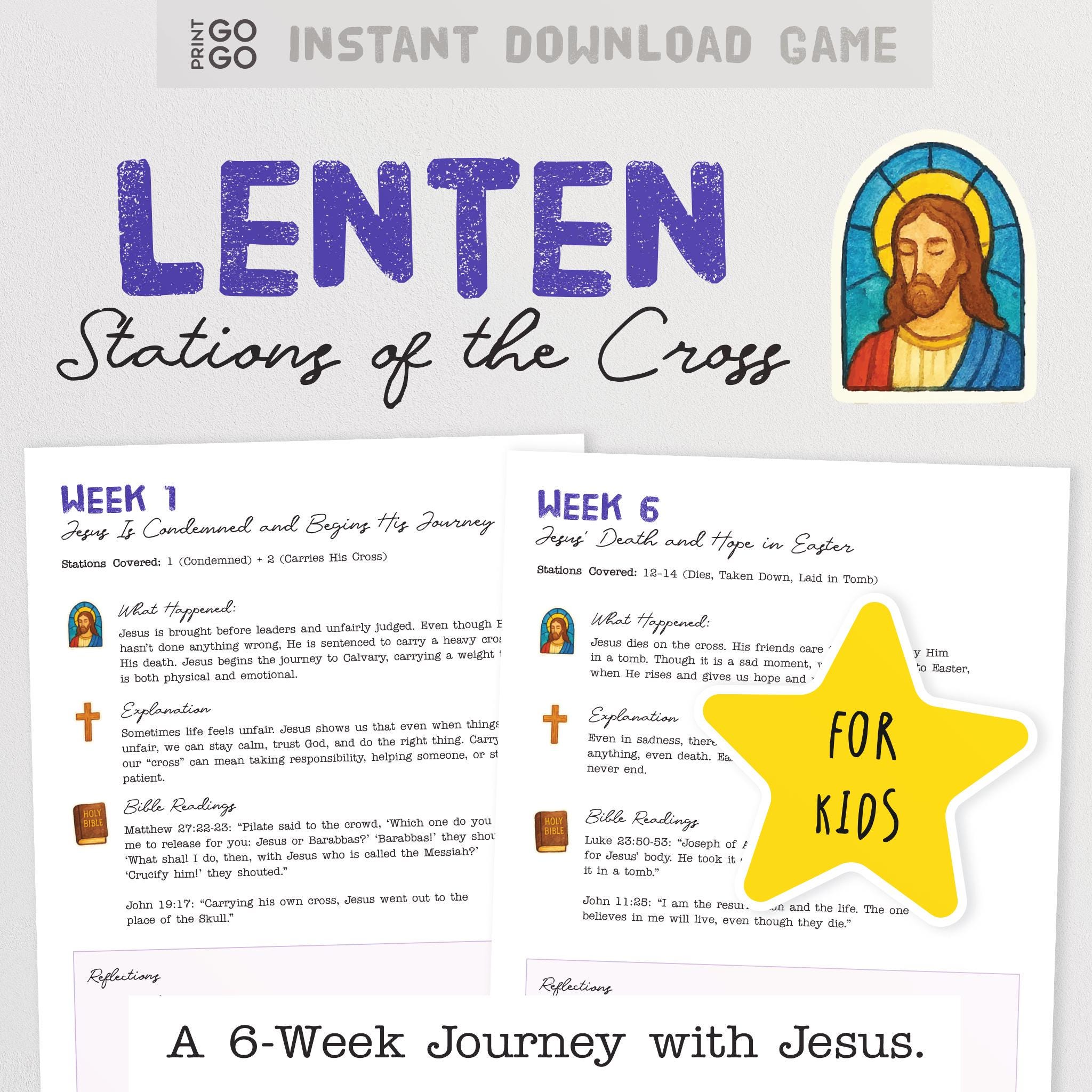 Walking With Jesus This Lent: Stations of the Cross for Children ...
