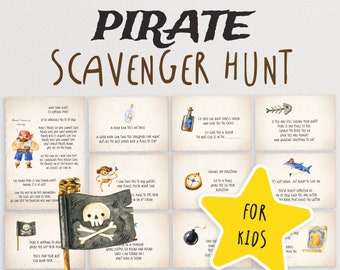 Pirate Scavenger Hunt for Kids | Pirate Birthday Treasure Hunt | Lockdown Birthday Present Hunt | Surprise Present Game | Stay at Home Game