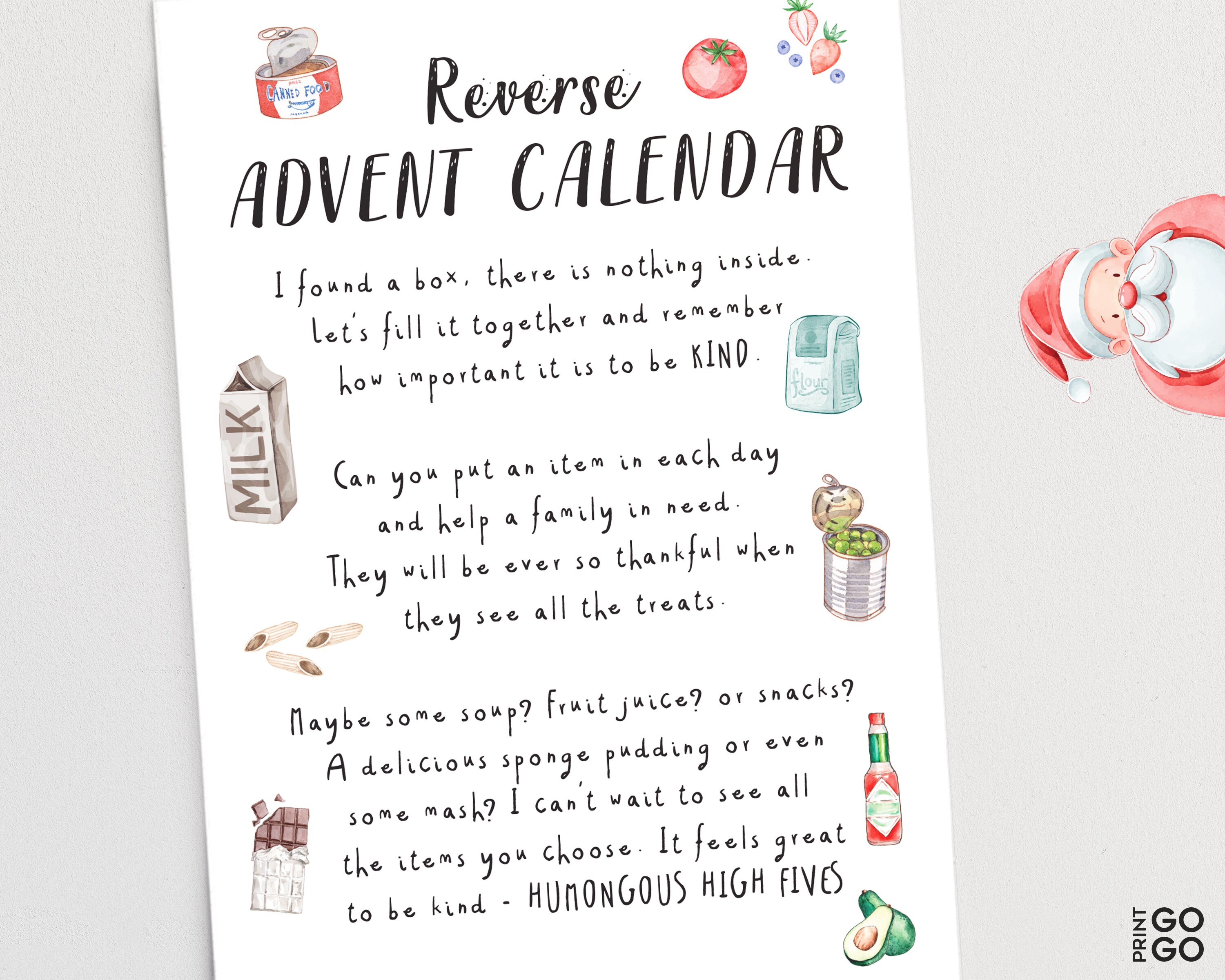 Christmas Reverse Advent Calendar Elf Family Activity - Etsy