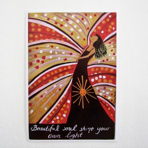 Bellissimo poster positivo anima citazione stampa carta da parete arte moderna fatta a mano motivazione home décor regalo per il suo A3 A4
