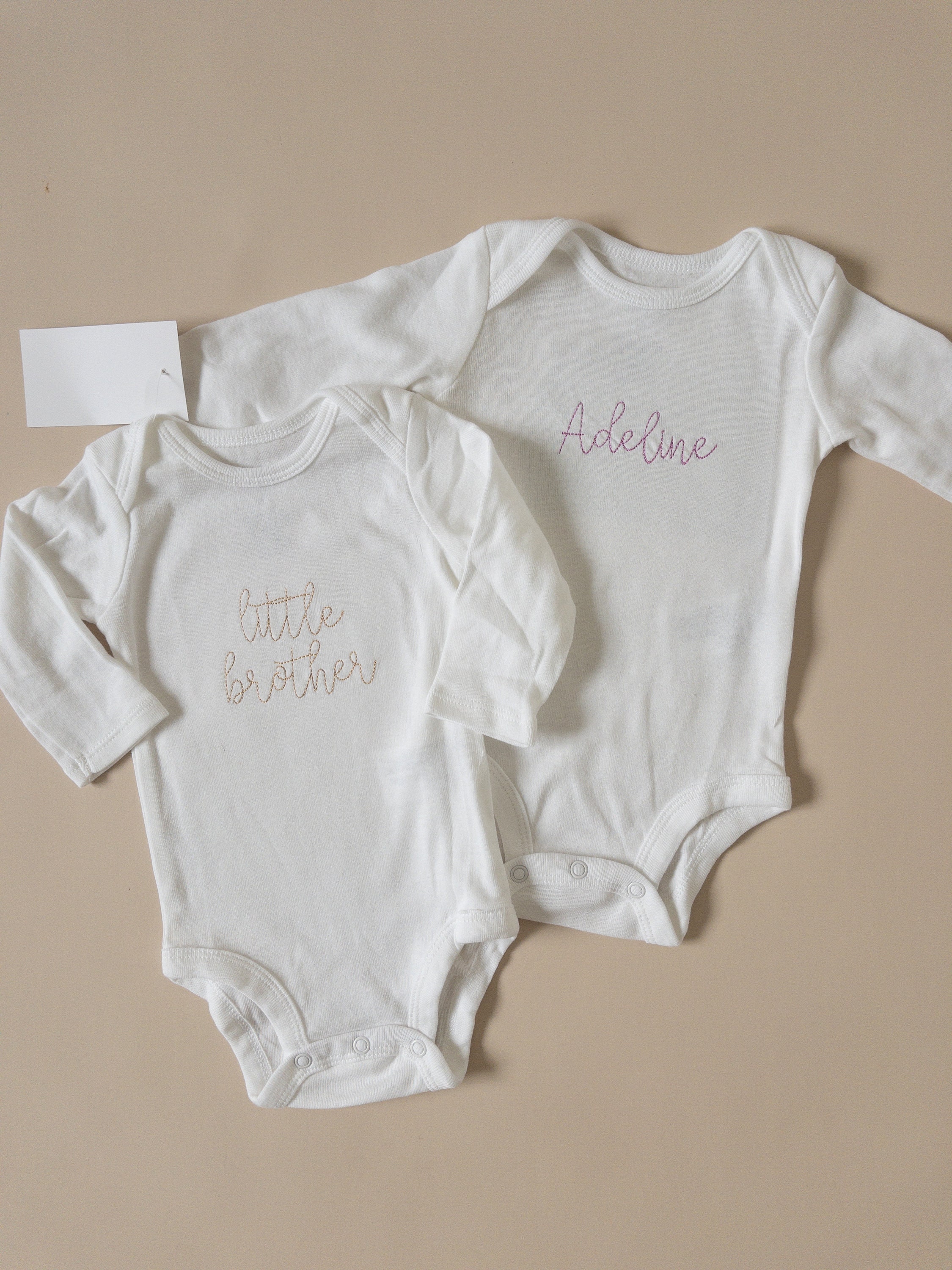 Custom Embroidered Baby Onesie: Personalized Name Bodysuit
