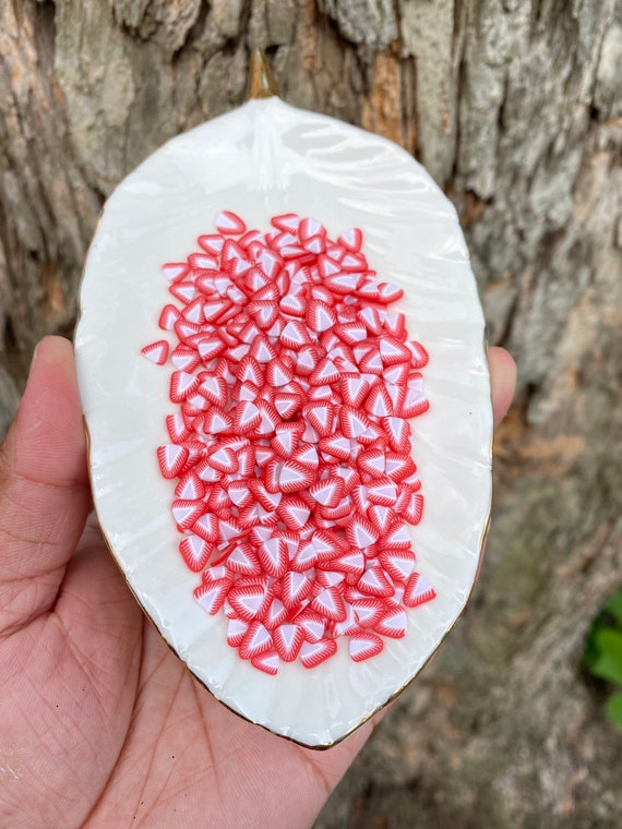Strawberry polymer clay fruit slices Etsy