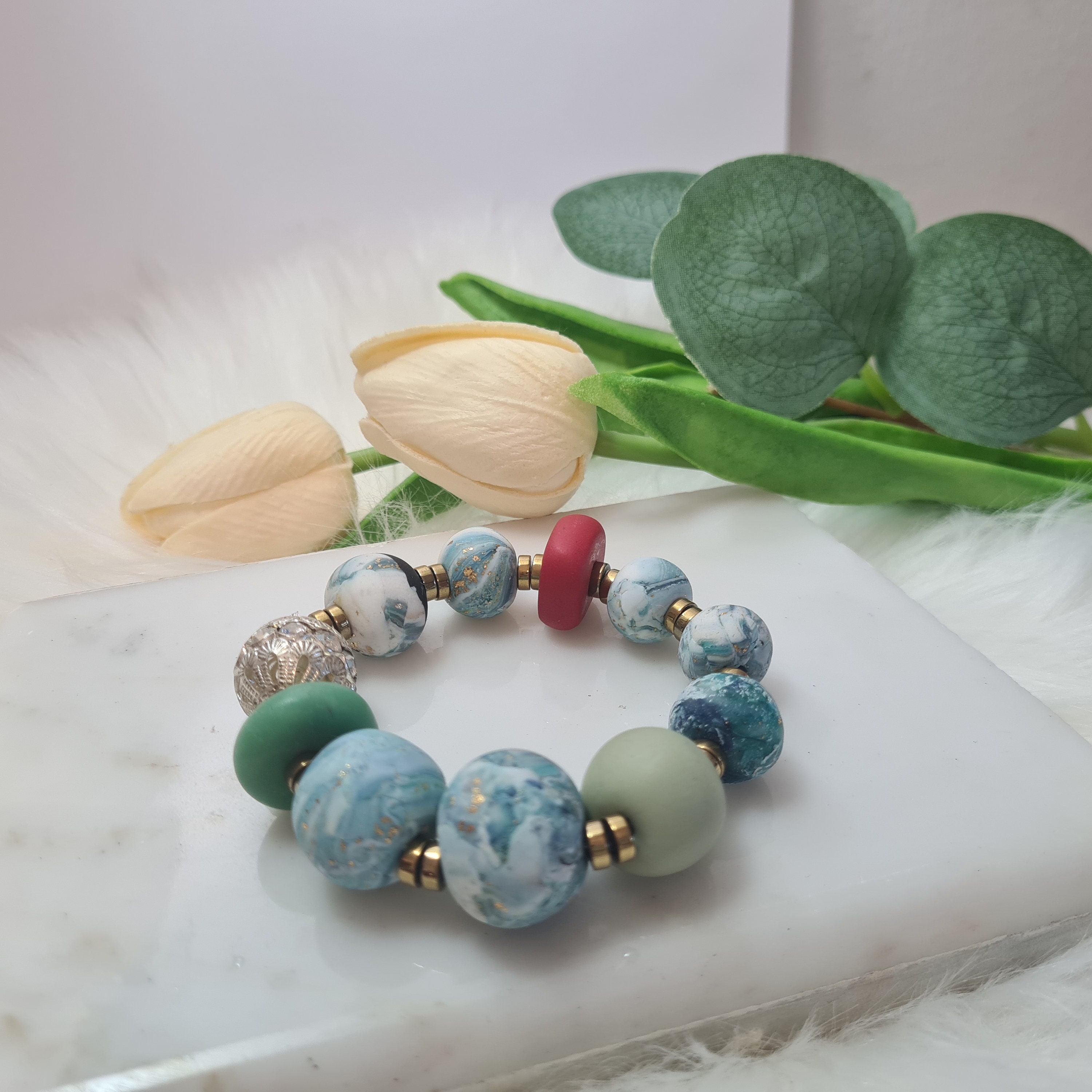 Bracciale Perle di Fiume Donna, Elastico 19cm, Fatto a Mano : :  Prodotti Handmade