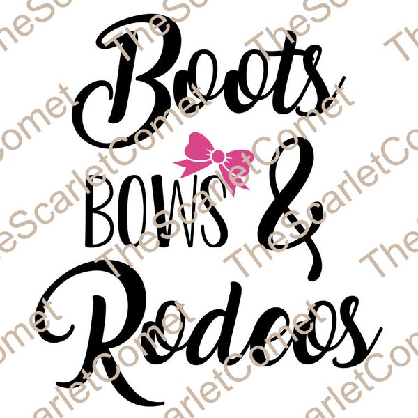 Boots, Bows and Rodeos PNG