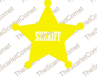 Sheriff Star SVG