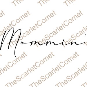 Mommin' Script SVG