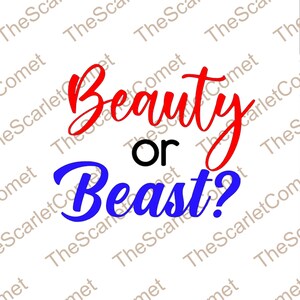 La Bella o la Bestia SVG